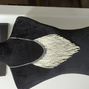 New Premier Designs "Pearl-fection" Long Bib Necklace